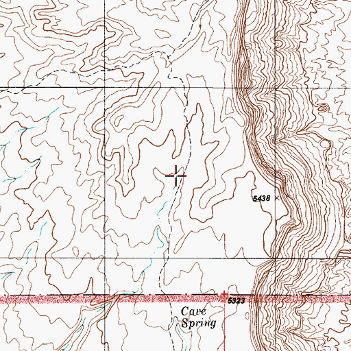 Topographic Map of Twitchell Canyon, UT