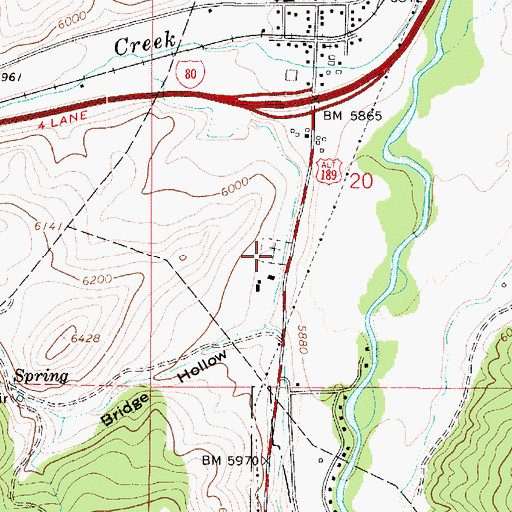 Topographic Map of Wanship Cemetery, UT