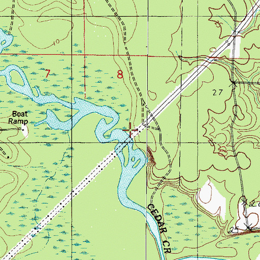 Topographic Map of Spring Landing, AL