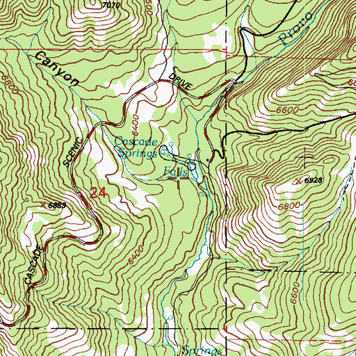 Topographic Map of Bear Canyon, UT