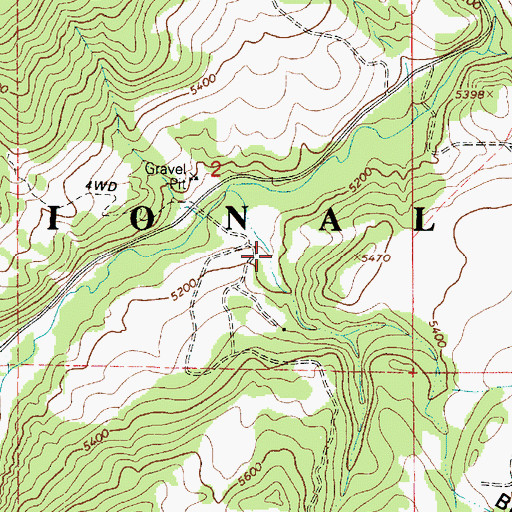 Topographic Map of Brimhall Canyon, UT