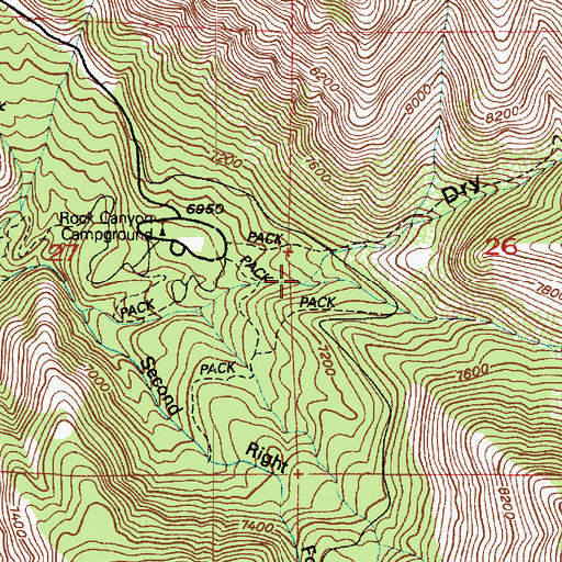 Topographic Map of Burnt Hollow, UT