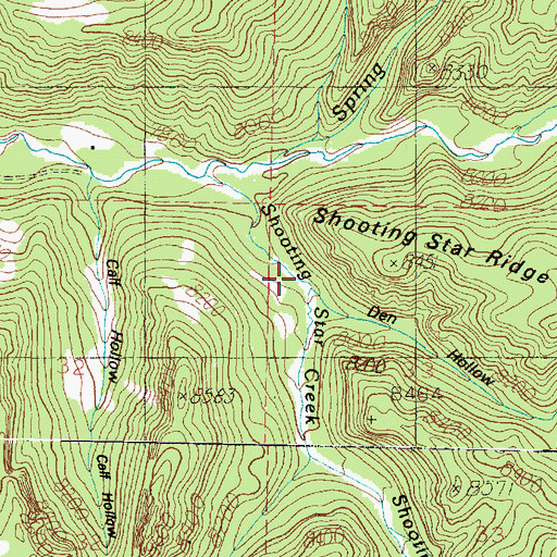 Topographic Map of Den Hollow, UT