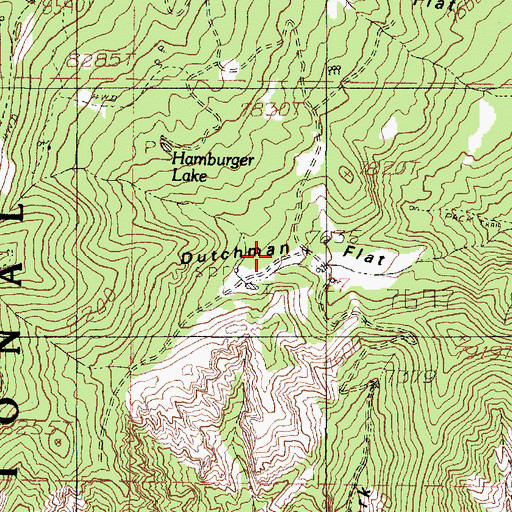Topographic Map of Dutchman Flat, UT