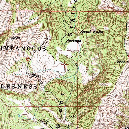 Topographic Map of Giant Staircase, UT
