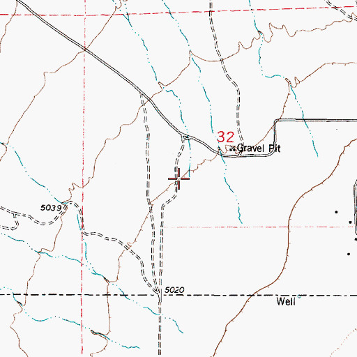 Topographic Map of Hickman Creek, UT