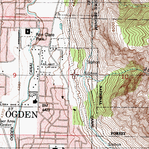 Topographic Map of Jumpoff Canyon, UT