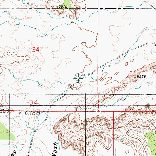 Topographic Map of Lake Creek, UT