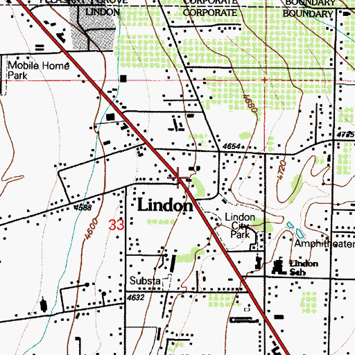 Topographic Map of Lindon, UT