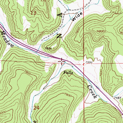 Topographic Map of Little Creek, UT