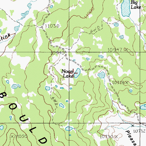 Topographic Map of Noon Lake, UT