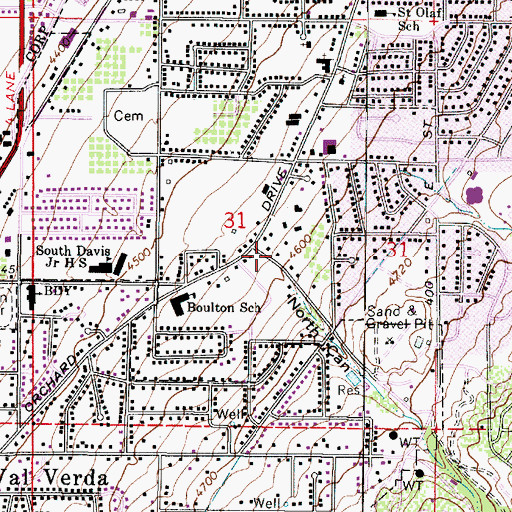 Topographic Map of North Canyon, UT