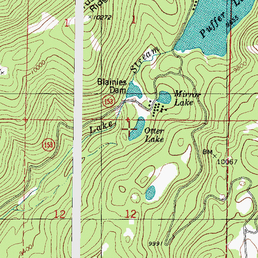 Topographic Map of Otter Lake, UT