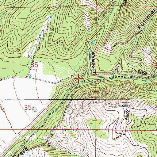 Topographic Map of Packard Canyon, UT