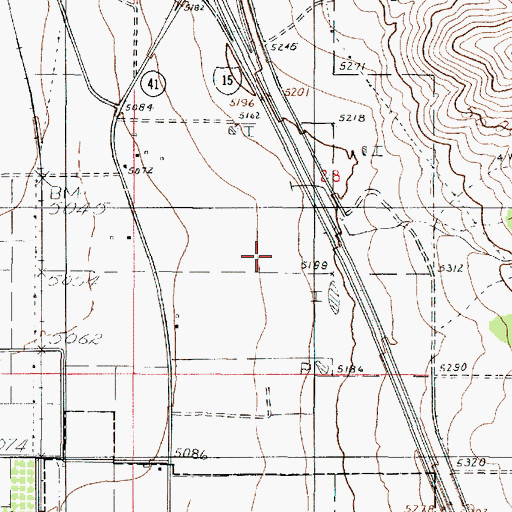 Topographic Map of Red Canyon, UT
