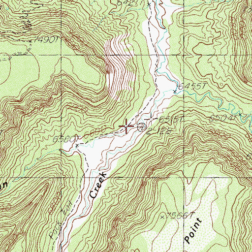 Topographic Map of Reservoir Canyon, UT