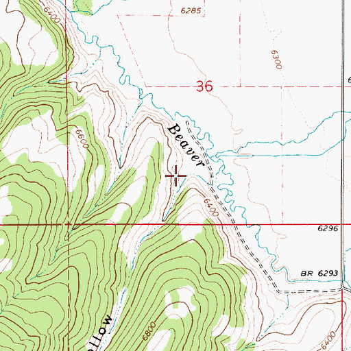 Topographic Map of Rock Hollow, UT