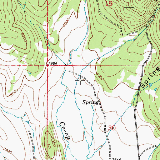 Topographic Map of Sleepy Hollow, UT