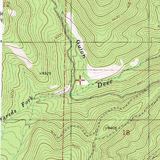 Topographic Map of Spring Gulch, UT