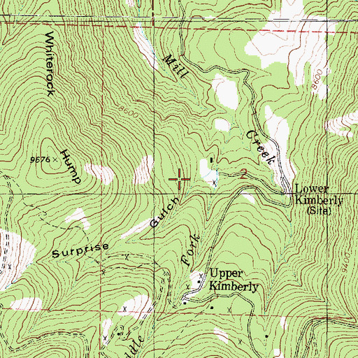 Topographic Map of Suprise Gulch, UT
