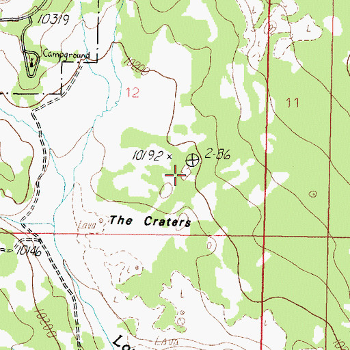 Topographic Map of The Craters, UT