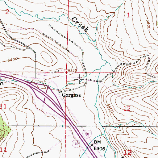 Topographic Map of Toll Canyon, UT