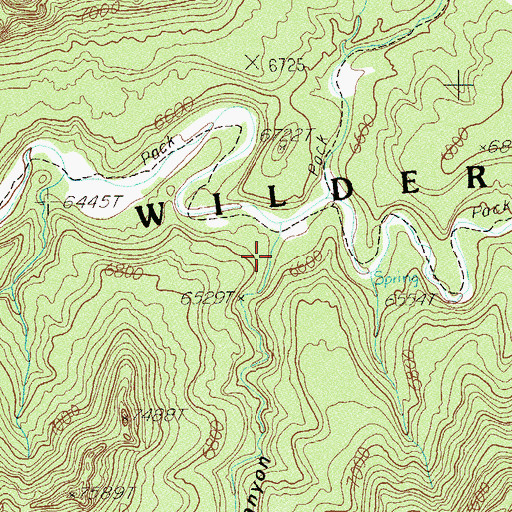 Topographic Map of Warren Canyon, UT