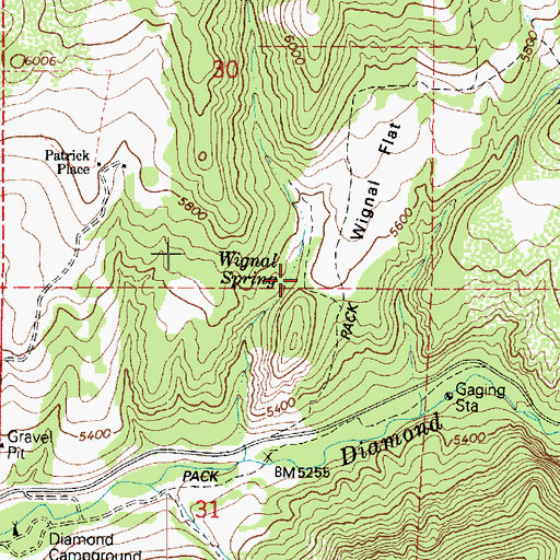 Topographic Map of Wignal Spring, UT