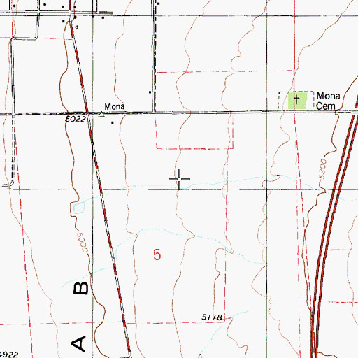 Topographic Map of Willow Creek, UT