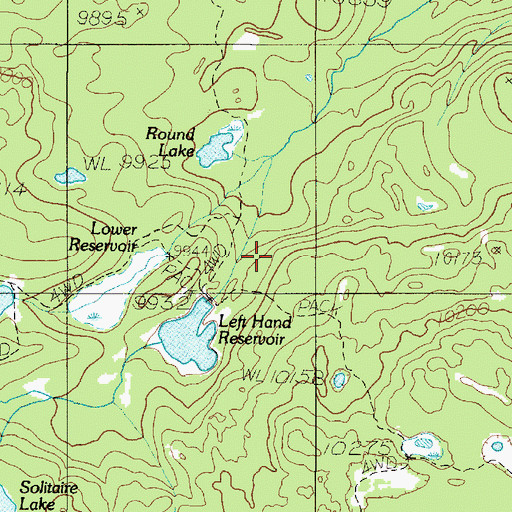 Topographic Map of Lower Donkey Reservoir, UT
