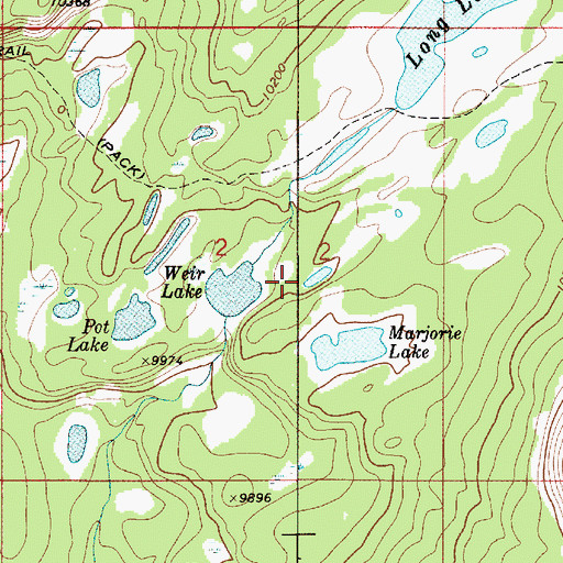 Topographic Map of Weir Dam, UT