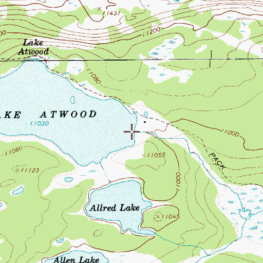 Topographic Map of Lake Atwood Dam, UT