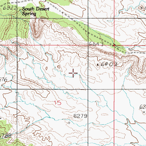 Topographic Map of Collins Creek, UT