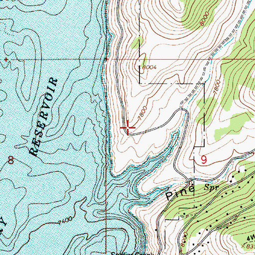Topographic Map of Diving Rock Fisherman Access, UT