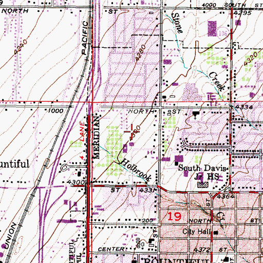 Topographic Map of Danbury Lane Condominium, UT