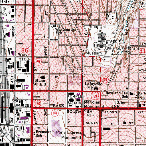 Topographic Map of Zion Summit Condominium, UT