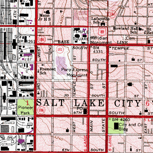 Topographic Map of American Towers Condominium, UT