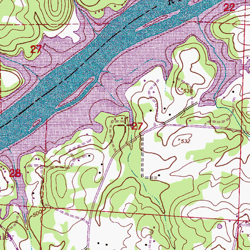 Topographic Map of Wendy Wood, AL