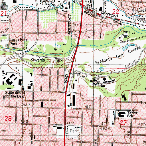 Topographic Map of Valley Terrace Condominium, UT