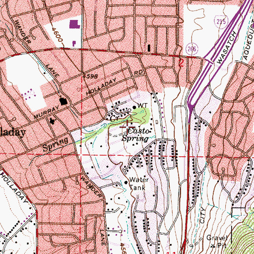 Topographic Map of Brimley, UT