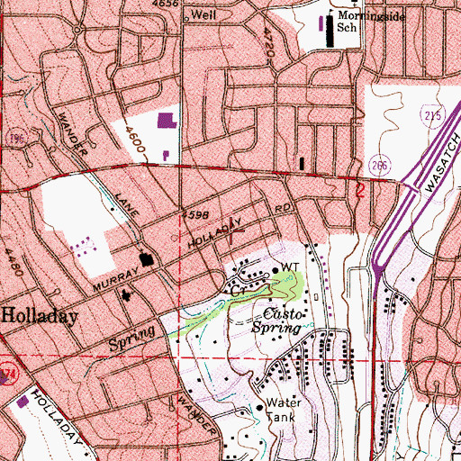Topographic Map of Esquire Acres, UT