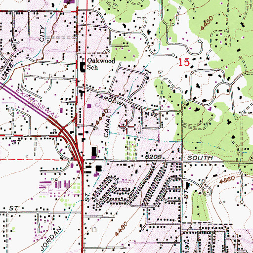 Topographic Map of Johnsonville, UT