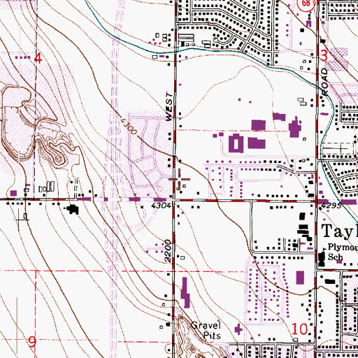 Topographic Map of Dannich Estates, UT