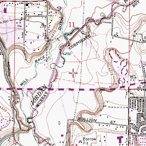 Topographic Map of Riverbend, UT