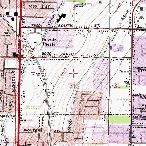 Topographic Map of Eaglebrook Estates, UT