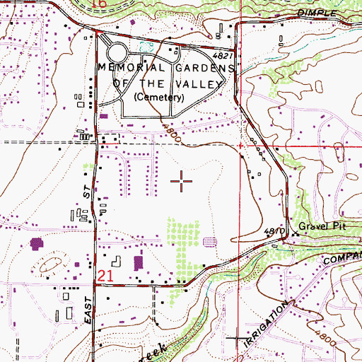 Topographic Map of Brandon Park, UT