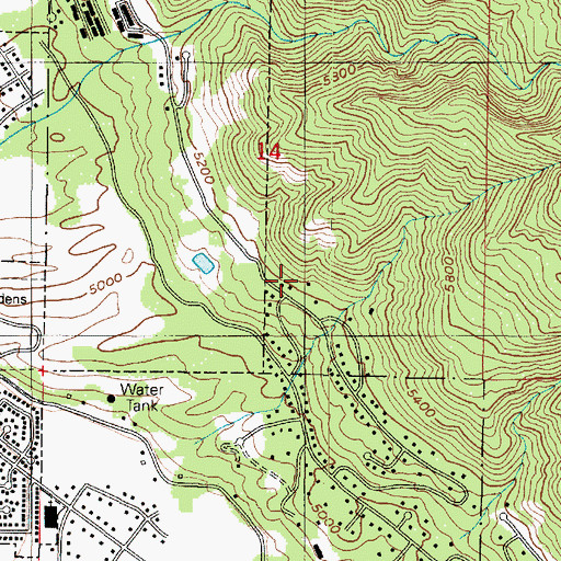 Topographic Map of Bonneville Heights, UT