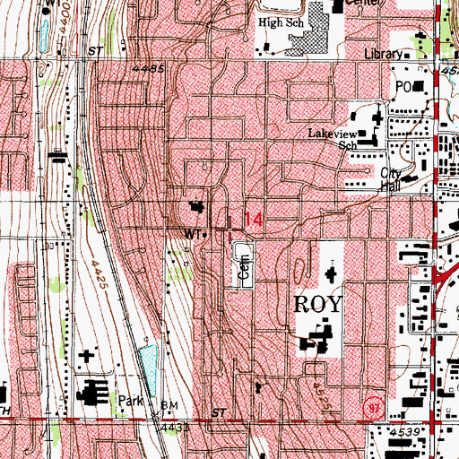 Topographic Map of Marianne Condominium, UT