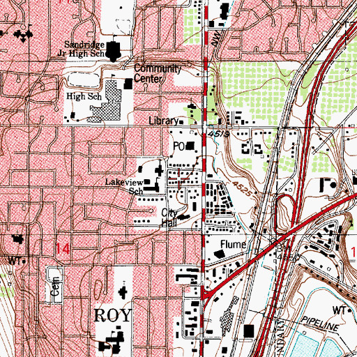Topographic Map of La Loma, UT