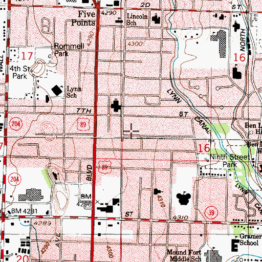 Topographic Map of Hale Annex, UT